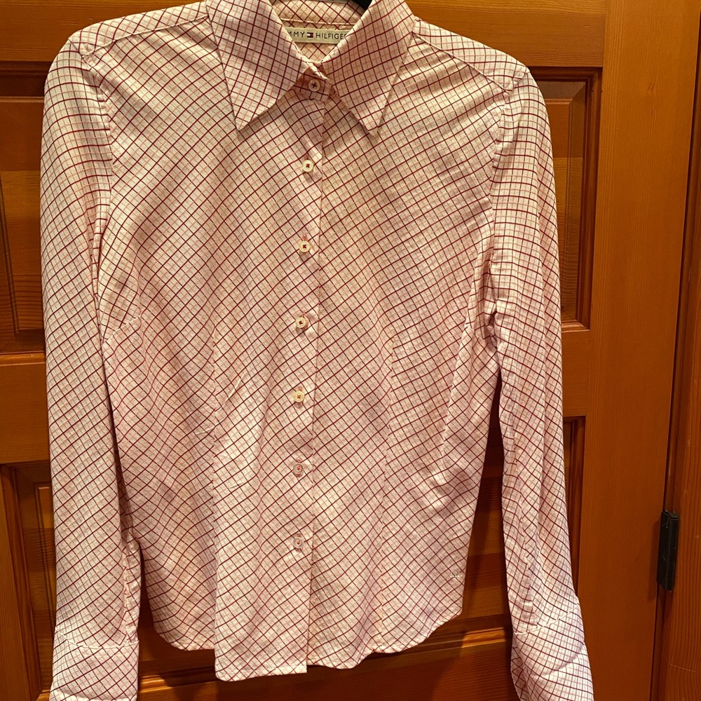 Sz 6 Tommy Hilfiger Dress Shirt Womens